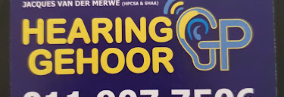 HearingGP Van Der Merwe J A