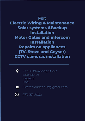 Electrical installation service10760 Utlwanong street Krugersdorp