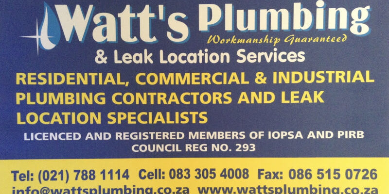 Watt’s Plumbing & Leak Location Services
